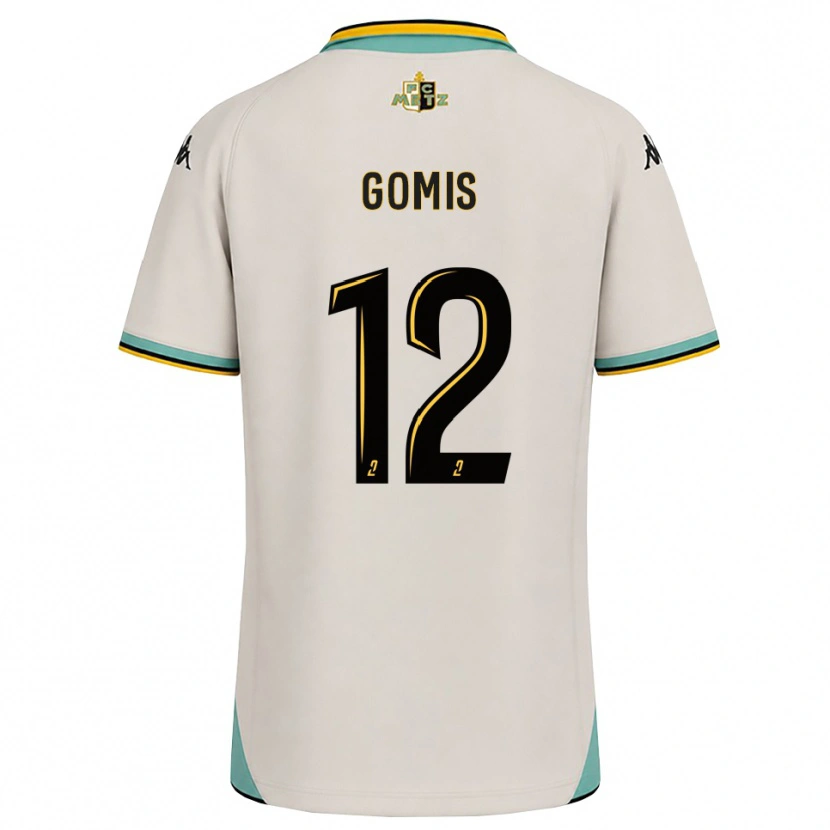 Danxen Mænd Maykel Gomis #12 Blomsterhvid Sort Udebane Spillertrøjer 2026/27 Trøje T-Shirt