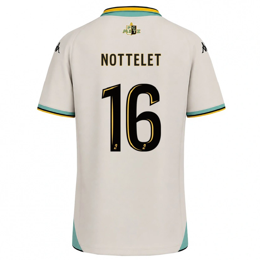Danxen Mænd Gillian Nottelet #16 Blomsterhvid Sort Udebane Spillertrøjer 2026/27 Trøje T-Shirt