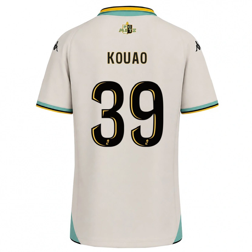 Danxen Mænd Koffi Kouao #39 Blomsterhvid Sort Udebane Spillertrøjer 2026/27 Trøje T-Shirt