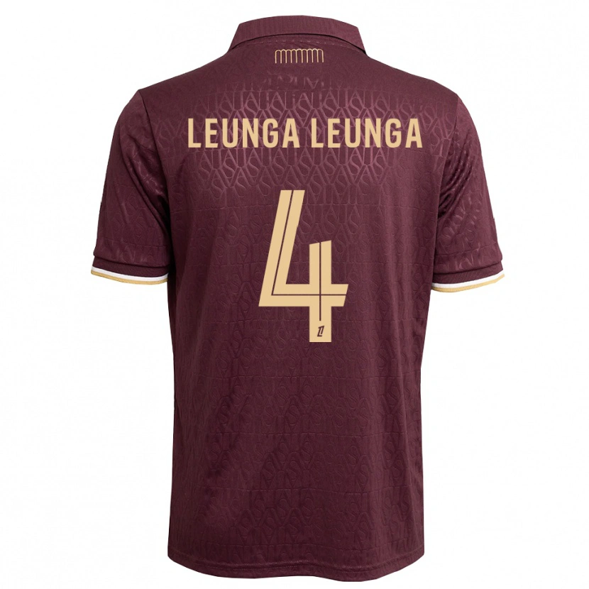 Danxen Mænd Daryl Leunga Leunga #4 Mørkerød Sandfarvet Udebane Spillertrøjer 2026/27 Trøje T-Shirt