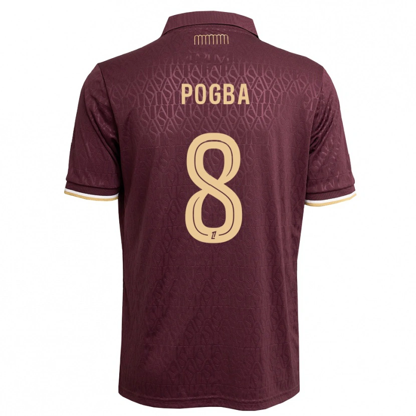 Danxen Mænd Paul Pogba #8 Mørkerød Sandfarvet Udebane Spillertrøjer 2026/27 Trøje T-Shirt