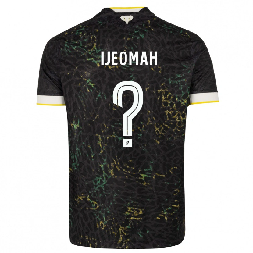 Danxen Mænd Raymond Ijeomah #0 Sort Hvid Gul Udebane Spillertrøjer 2026/27 Trøje T-Shirt