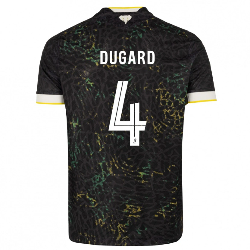 Danxen Mænd Taïgy Dugard #4 Sort Hvid Gul Udebane Spillertrøjer 2026/27 Trøje T-Shirt