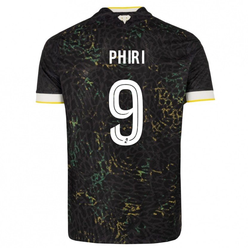 Danxen Mænd Samiah Phiri #9 Sort Hvid Gul Udebane Spillertrøjer 2026/27 Trøje T-Shirt