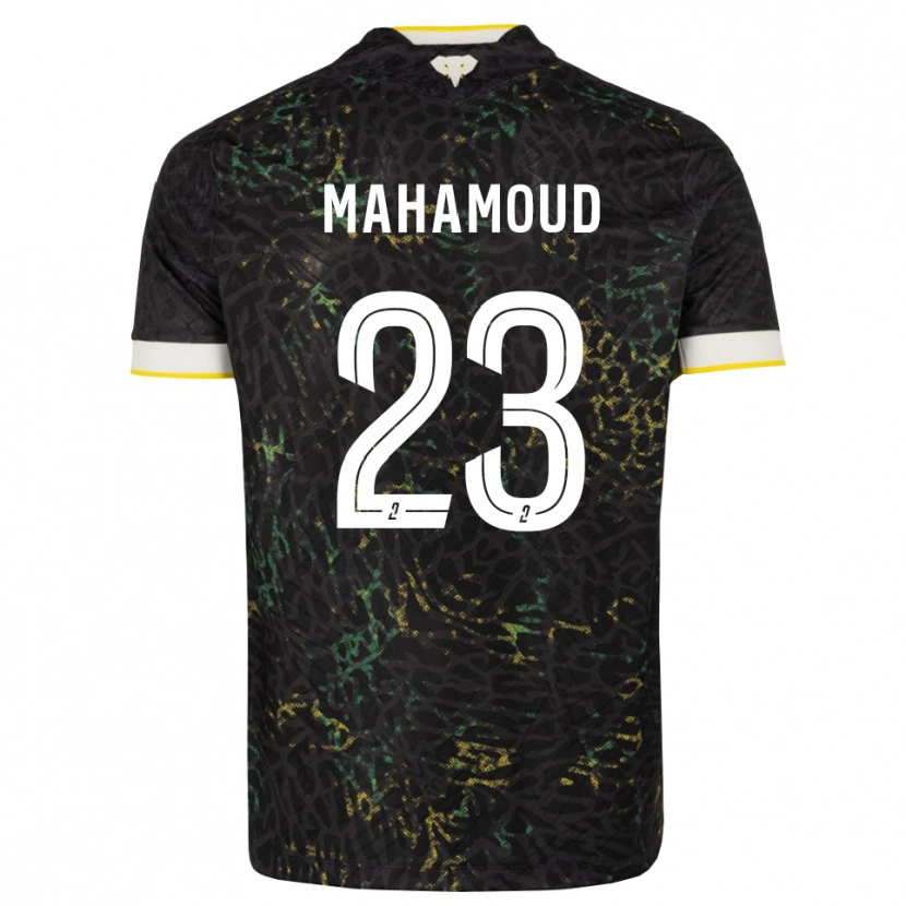 Danxen Mænd Adel Mahamoud #23 Sort Hvid Gul Udebane Spillertrøjer 2026/27 Trøje T-Shirt