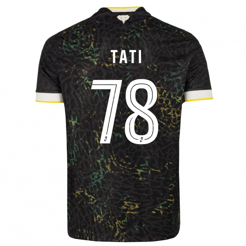 Danxen Mænd Tylel Tati #78 Sort Hvid Gul Udebane Spillertrøjer 2026/27 Trøje T-Shirt