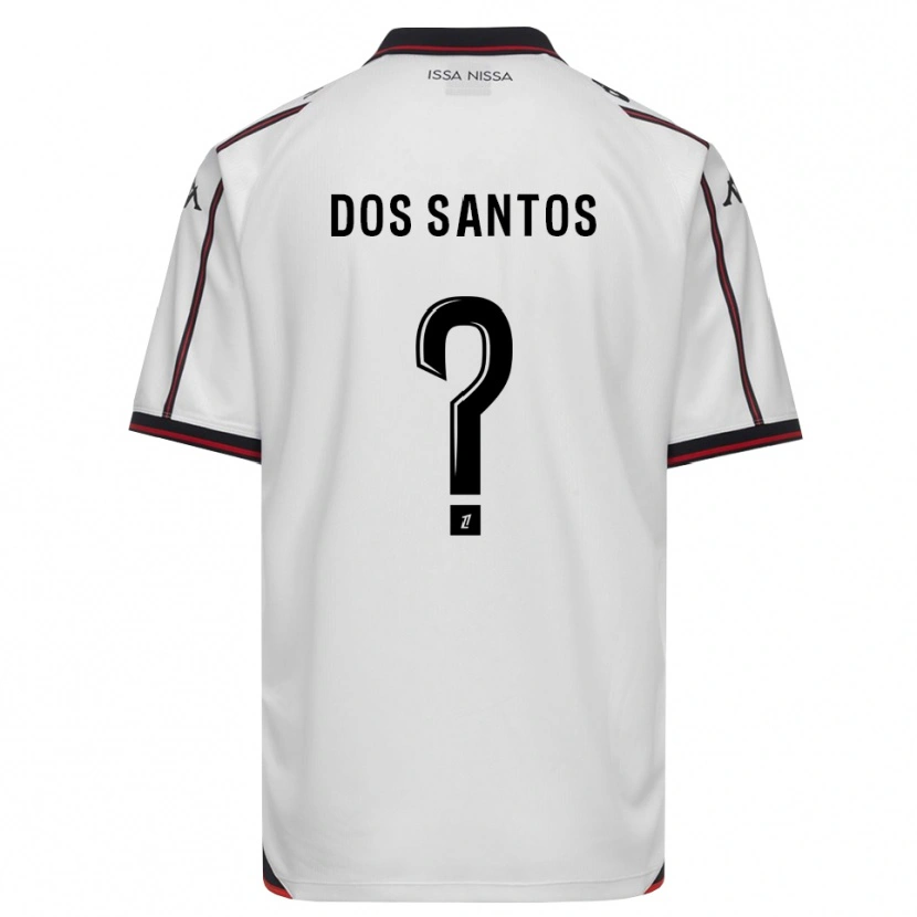 Danxen Mænd Jeyzi Dos Santos #0 Sort Hvid Udebane Spillertrøjer 2026/27 Trøje T-Shirt