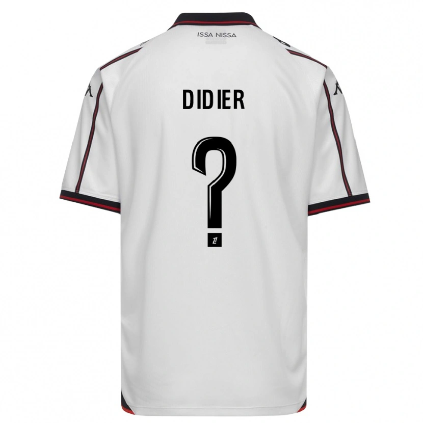 Danxen Mænd Simon Didier #0 Sort Hvid Udebane Spillertrøjer 2026/27 Trøje T-Shirt