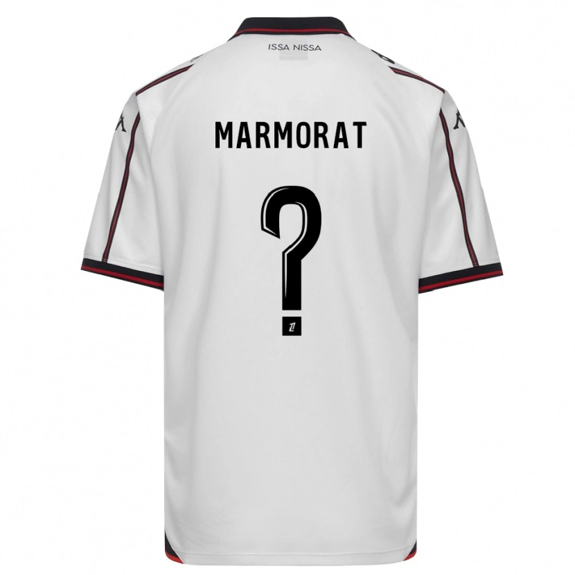 Danxen Mænd Mathéo Marmorat #0 Sort Hvid Udebane Spillertrøjer 2026/27 Trøje T-Shirt