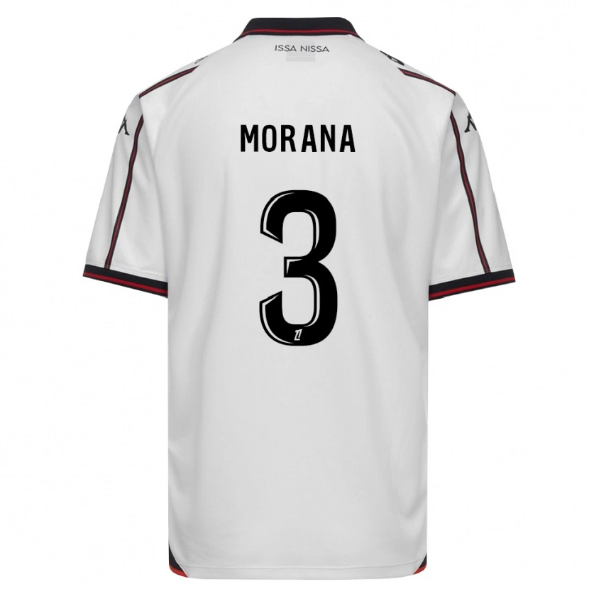 Danxen Mænd Djelan Morana #3 Sort Hvid Udebane Spillertrøjer 2026/27 Trøje T-Shirt