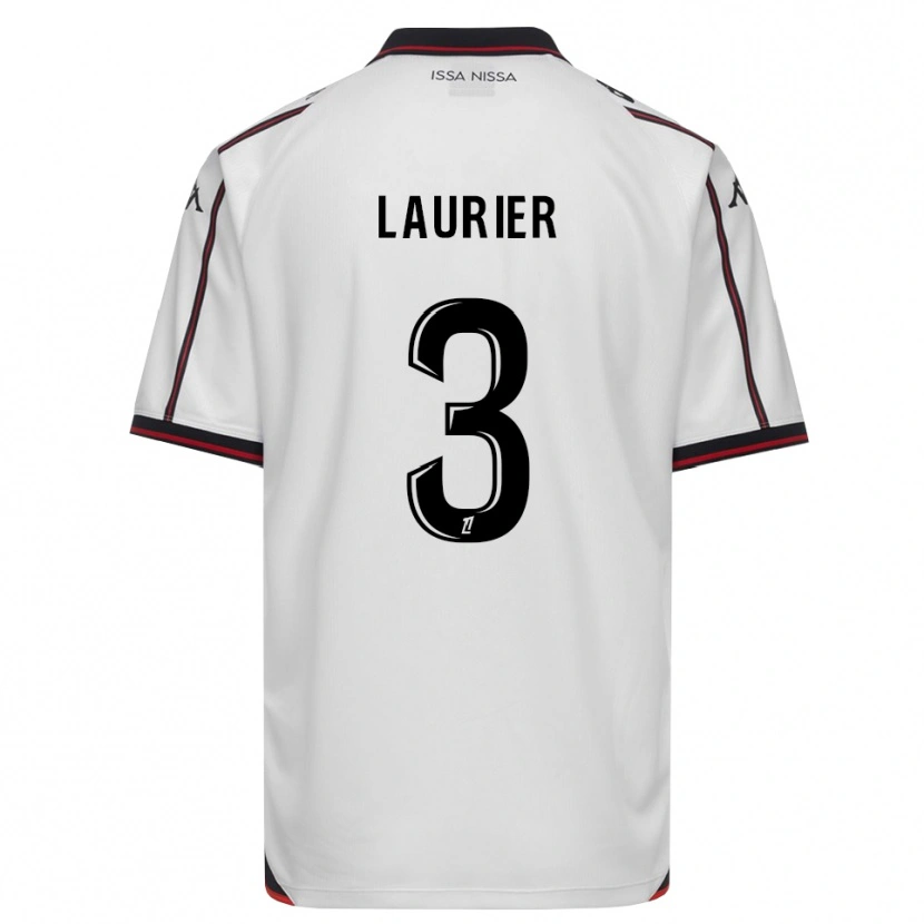 Danxen Mænd Estelle Laurier #3 Sort Hvid Udebane Spillertrøjer 2026/27 Trøje T-Shirt