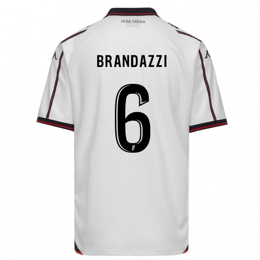 Danxen Mænd Fiona Brandazzi #6 Sort Hvid Udebane Spillertrøjer 2026/27 Trøje T-Shirt