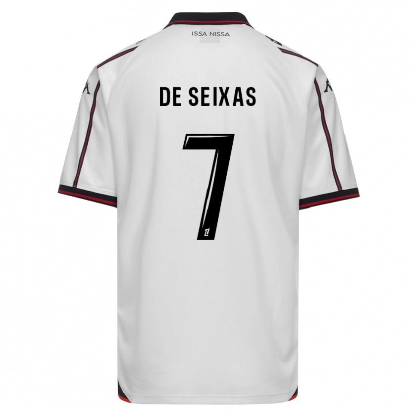 Danxen Mænd Morgane De Seixas #7 Sort Hvid Udebane Spillertrøjer 2026/27 Trøje T-Shirt