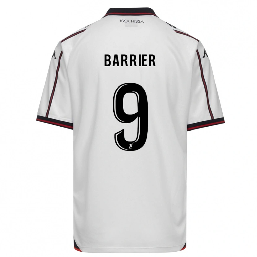 Danxen Mænd Inès Barrier #9 Sort Hvid Udebane Spillertrøjer 2026/27 Trøje T-Shirt