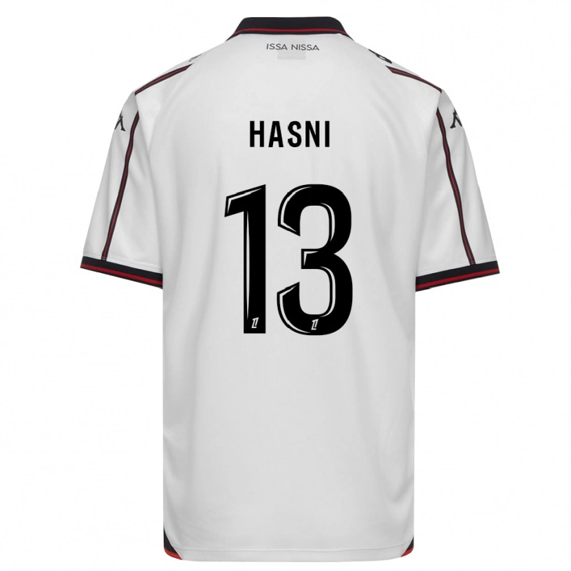 Danxen Mænd Zinedine Hasni #13 Sort Hvid Udebane Spillertrøjer 2026/27 Trøje T-Shirt