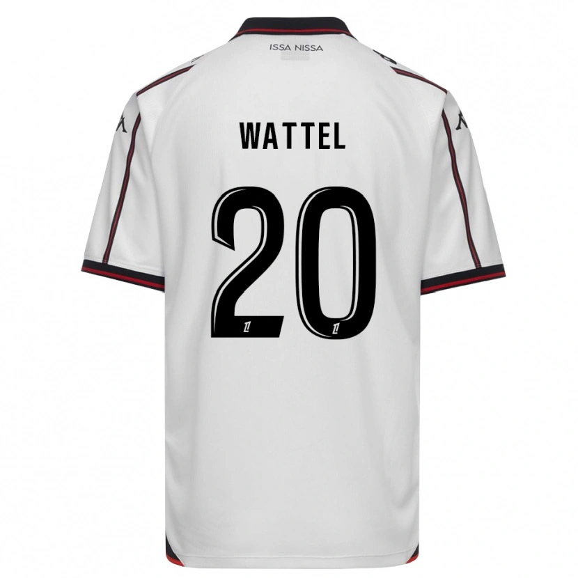 Danxen Mænd Sami Wattel #20 Sort Hvid Udebane Spillertrøjer 2026/27 Trøje T-Shirt