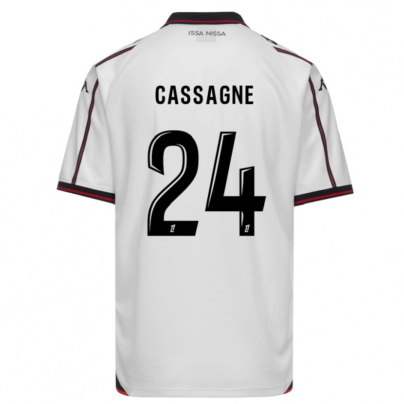 Danxen Mænd Léa Cassagne #24 Sort Hvid Udebane Spillertrøjer 2026/27 Trøje T-Shirt