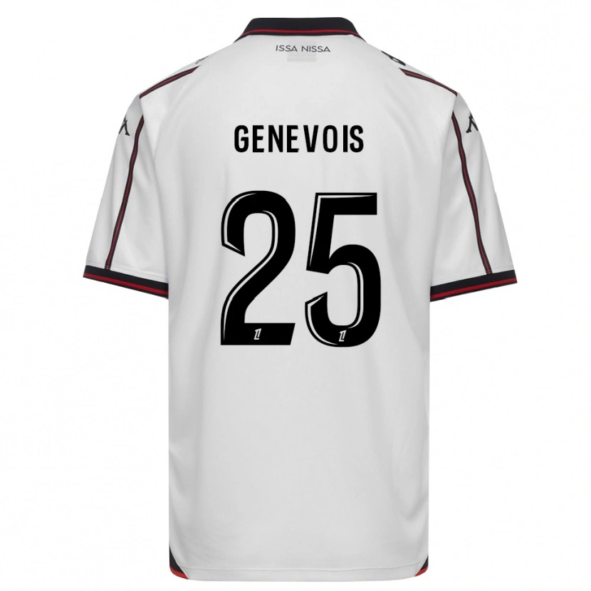 Danxen Mænd Romain Genevois #25 Sort Hvid Udebane Spillertrøjer 2026/27 Trøje T-Shirt