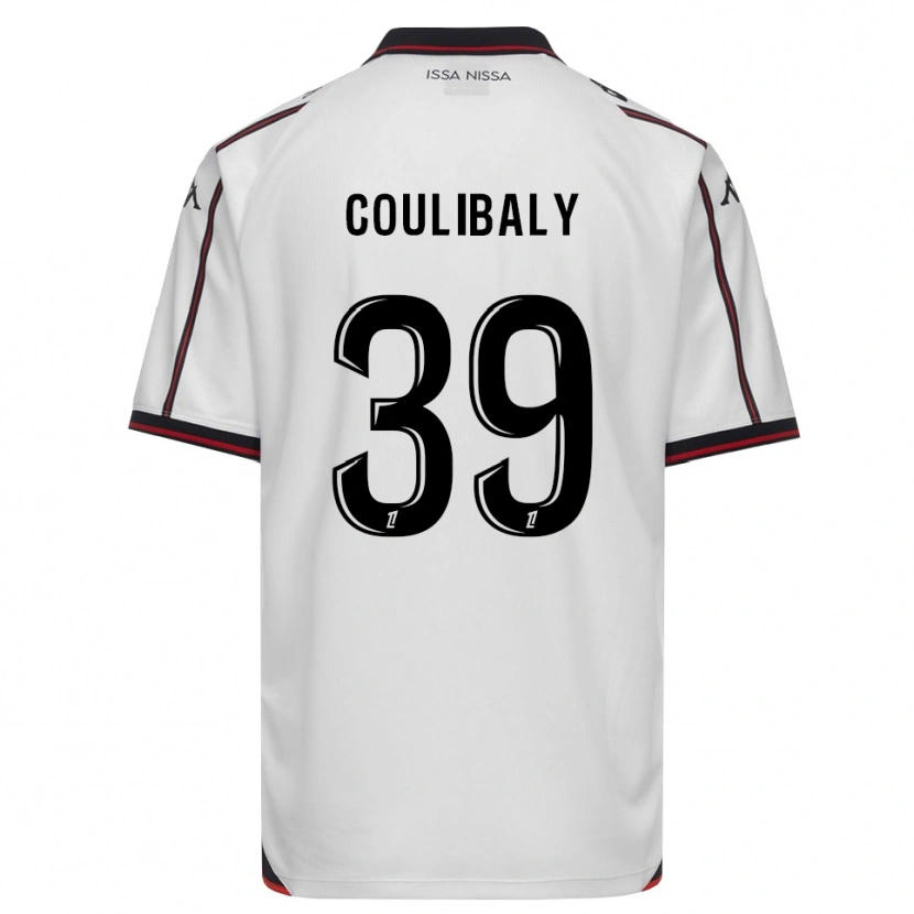 Danxen Mænd Djibril Coulibaly #39 Sort Hvid Udebane Spillertrøjer 2026/27 Trøje T-Shirt
