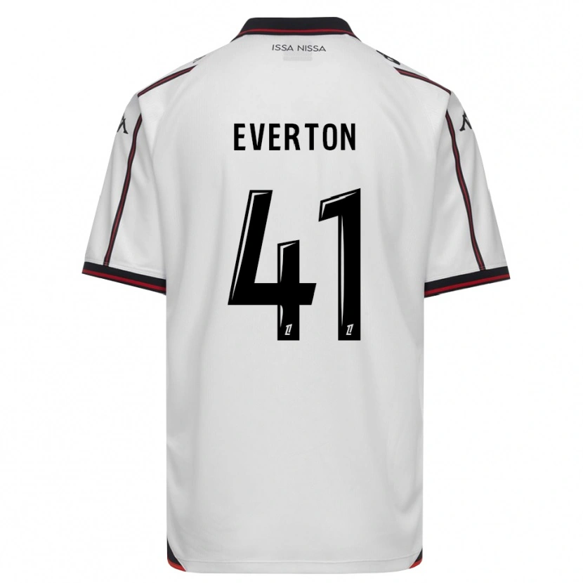 Danxen Mænd Everton Pereira Da Silva #41 Sort Hvid Udebane Spillertrøjer 2026/27 Trøje T-Shirt