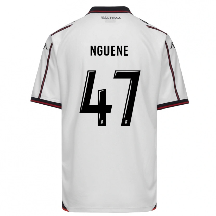 Danxen Mænd Bernard Nguene #47 Sort Hvid Udebane Spillertrøjer 2026/27 Trøje T-Shirt