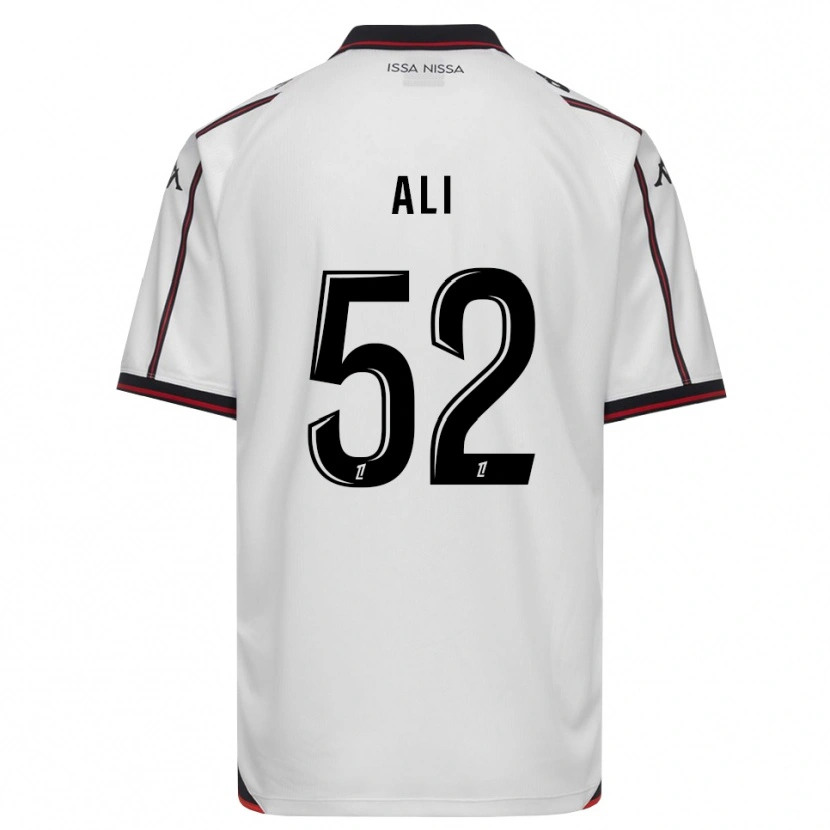 Danxen Mænd Kéfren Ali #52 Sort Hvid Udebane Spillertrøjer 2026/27 Trøje T-Shirt