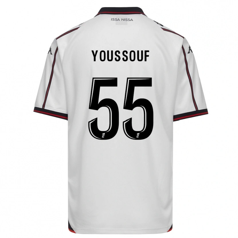 Danxen Mænd Youssouf Ndayishimiye #55 Sort Hvid Udebane Spillertrøjer 2026/27 Trøje T-Shirt