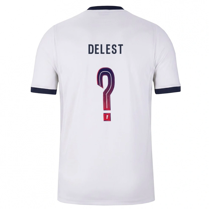 Danxen Mænd Shadyl Delest #0 Hvid Sort Rød Udebane Spillertrøjer 2026/27 Trøje T-Shirt
