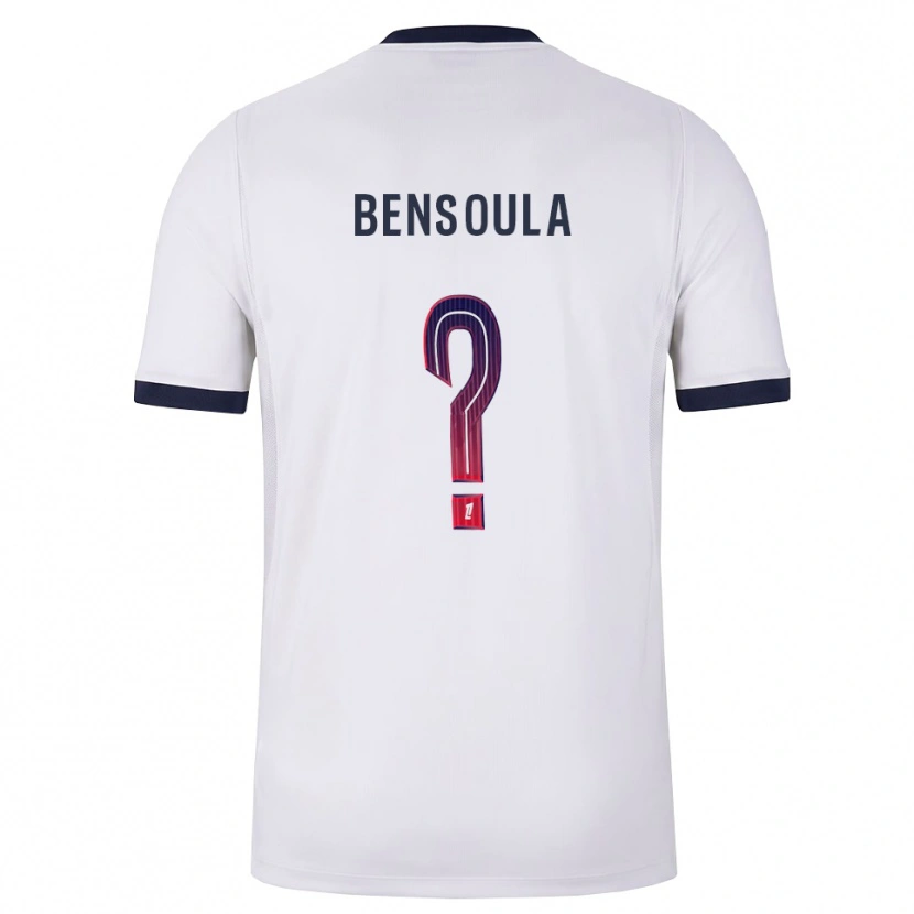Danxen Mænd Kamil Bensoula #0 Hvid Sort Rød Udebane Spillertrøjer 2026/27 Trøje T-Shirt
