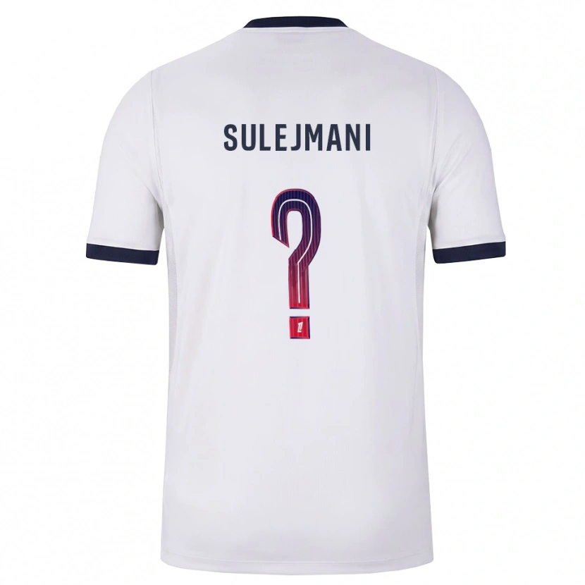 Danxen Mænd Lora Sulejmani #0 Hvid Sort Rød Udebane Spillertrøjer 2026/27 Trøje T-Shirt