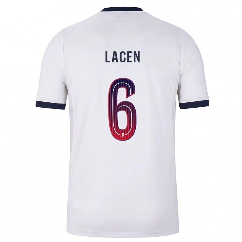 Danxen Mænd Michaël Lacen #6 Hvid Sort Rød Udebane Spillertrøjer 2026/27 Trøje T-Shirt