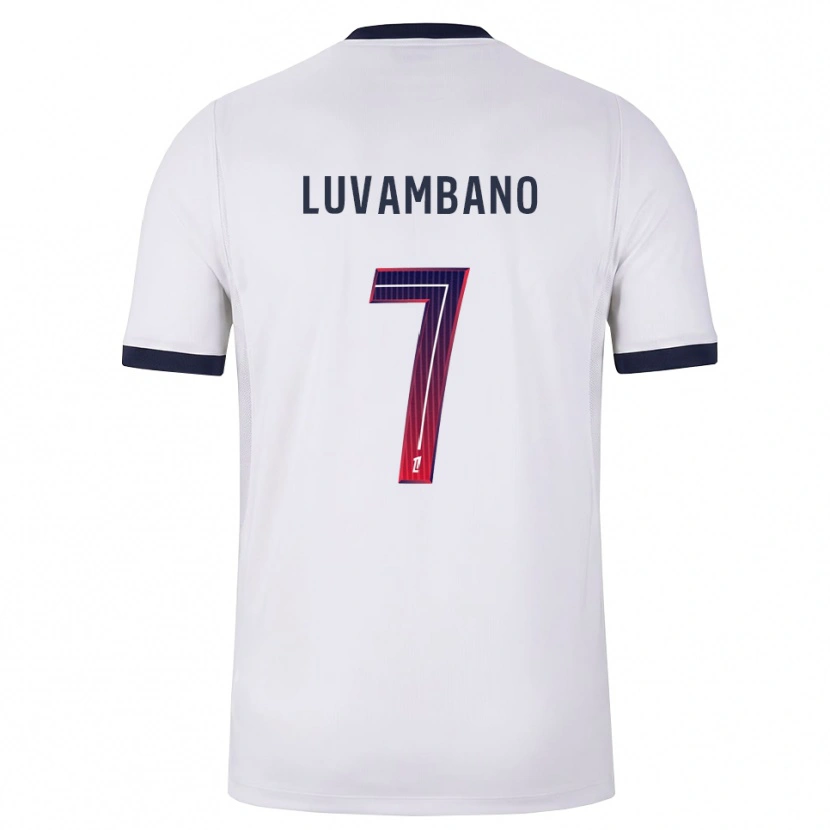 Danxen Mænd Ethan Luvambano #7 Hvid Sort Rød Udebane Spillertrøjer 2026/27 Trøje T-Shirt