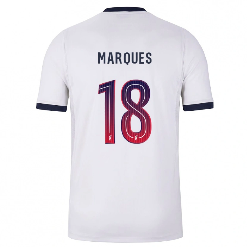 Danxen Mænd Daniel Marques #18 Hvid Sort Rød Udebane Spillertrøjer 2026/27 Trøje T-Shirt