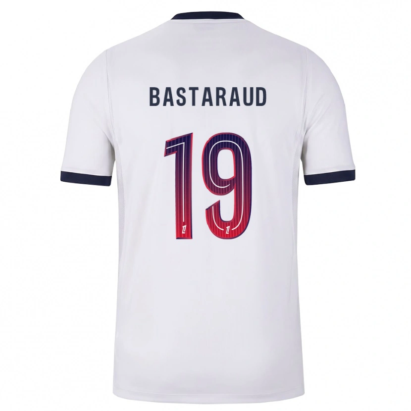 Danxen Mænd Yanis Bastaraud #19 Hvid Sort Rød Udebane Spillertrøjer 2026/27 Trøje T-Shirt