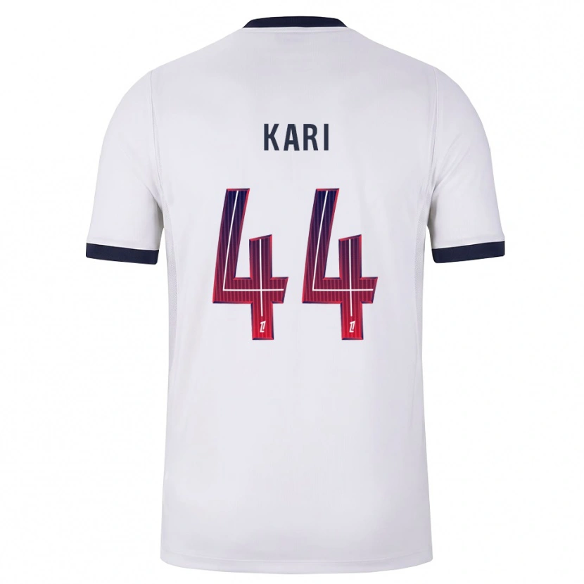 Danxen Mænd Ayman Kari #44 Hvid Sort Rød Udebane Spillertrøjer 2026/27 Trøje T-Shirt
