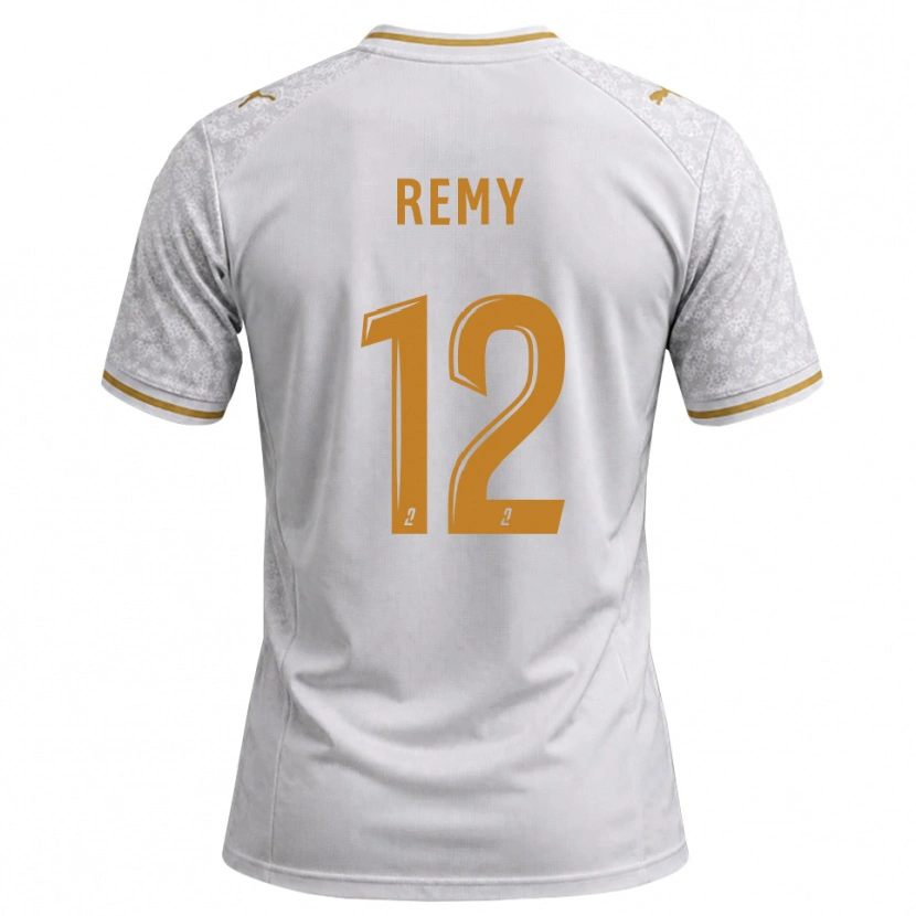 Danxen Mænd Mathéo Remy #12 Hvid Grå Gyldenrod Udebane Spillertrøjer 2026/27 Trøje T-Shirt
