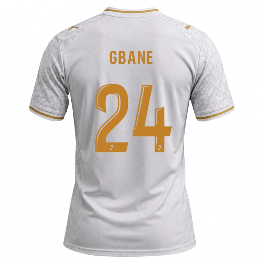 Danxen Mænd Mory Gbane #24 Hvid Grå Gyldenrod Udebane Spillertrøjer 2026/27 Trøje T-Shirt