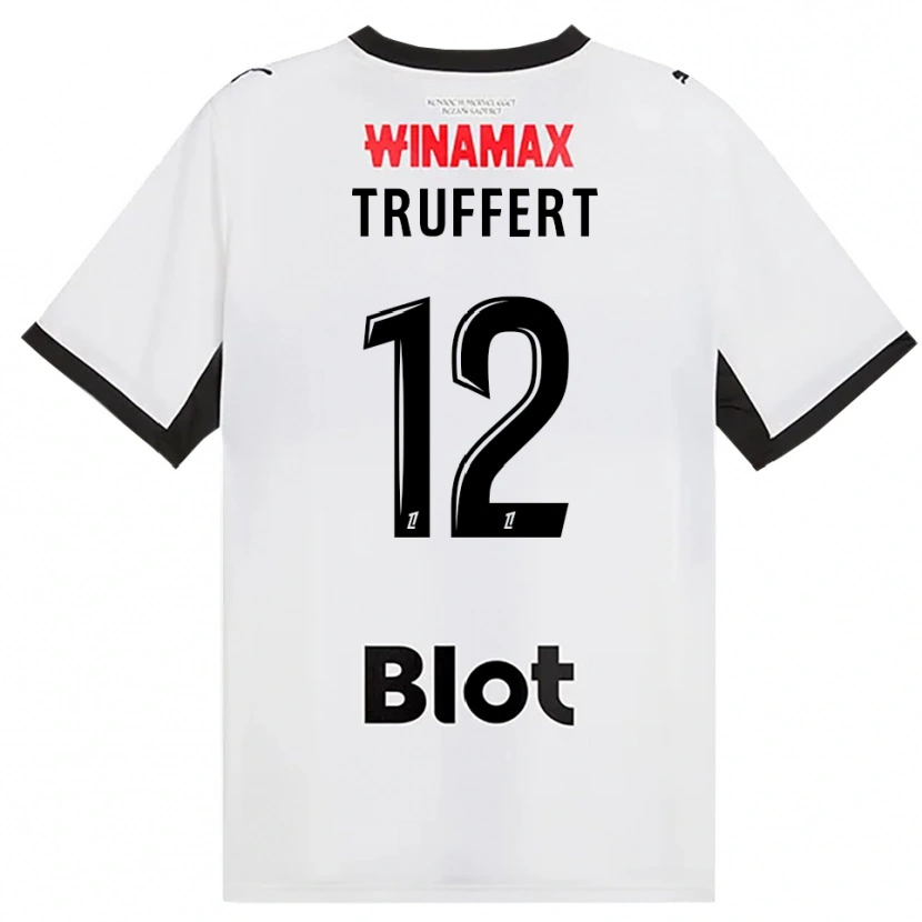 Danxen Mænd Florian Truffert #12 Sort Hvid Rød Udebane Spillertrøjer 2026/27 Trøje T-Shirt
