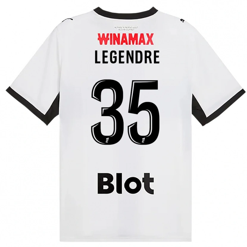 Danxen Mænd Elías Legendre Quiñónez #35 Sort Hvid Rød Udebane Spillertrøjer 2026/27 Trøje T-Shirt