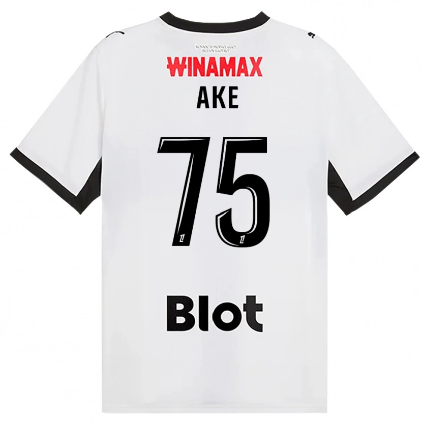 Danxen Mænd Junior Ake #75 Sort Hvid Rød Udebane Spillertrøjer 2026/27 Trøje T-Shirt