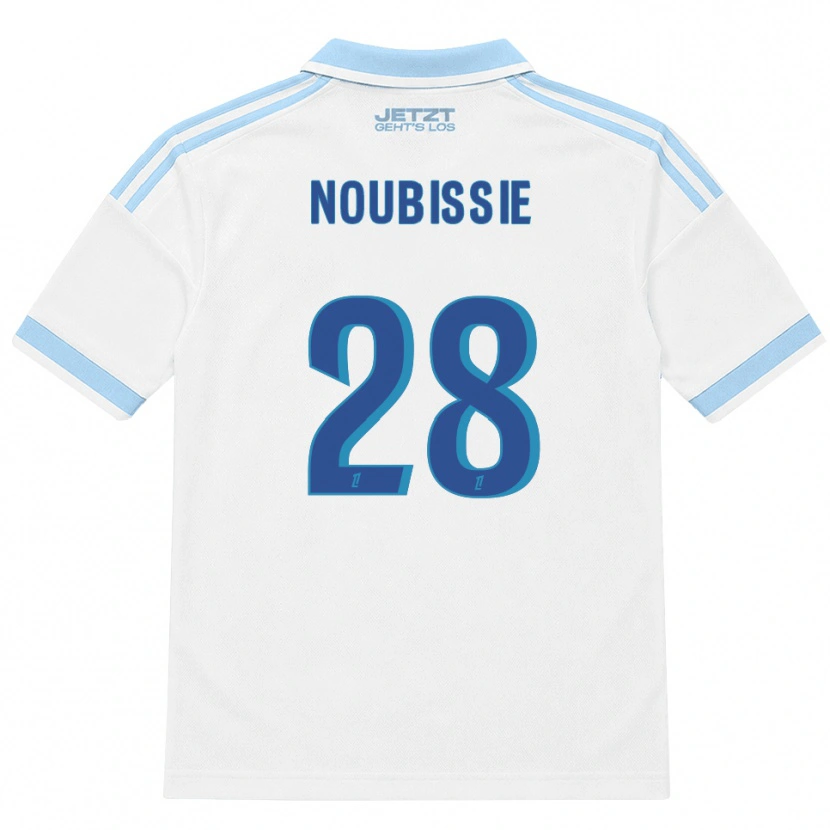 Danxen Mænd Tyrese Noubissie #28 Lys Himmelblå Hvid Rød Udebane Spillertrøjer 2026/27 Trøje T-Shirt