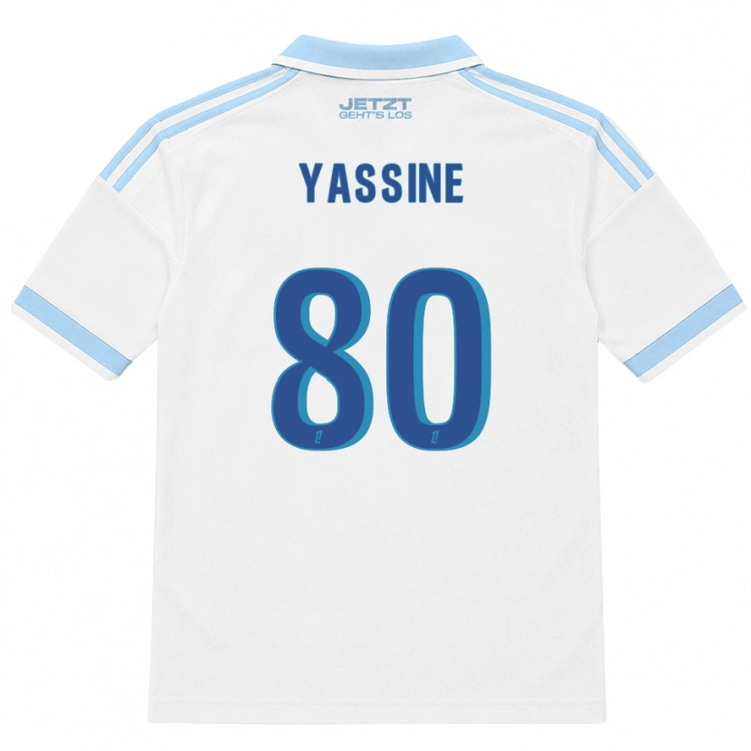 Danxen Mænd Gessime Yassine #80 Lys Himmelblå Hvid Rød Udebane Spillertrøjer 2026/27 Trøje T-Shirt