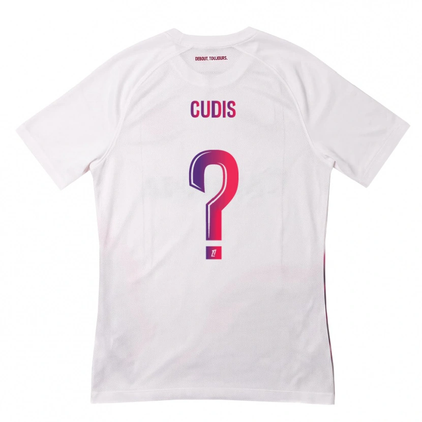 Danxen Mænd Sacha Cudis #0 Hvid Pink Lilla Udebane Spillertrøjer 2026/27 Trøje T-Shirt