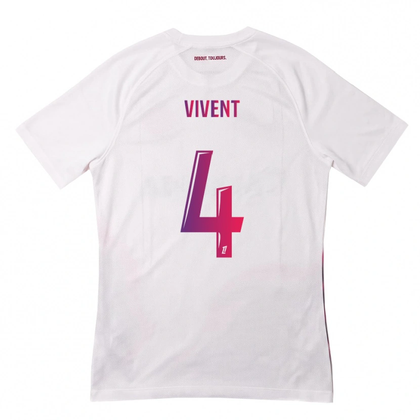Danxen Mænd Sacha Vivent #4 Hvid Pink Lilla Udebane Spillertrøjer 2026/27 Trøje T-Shirt