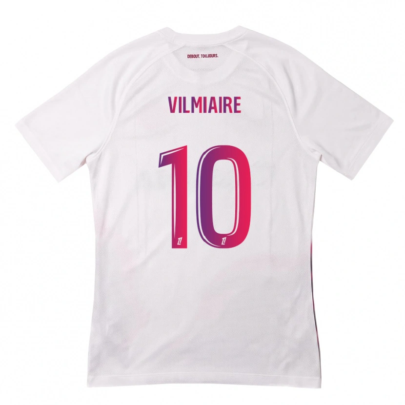 Danxen Mænd Kelly Vilmiaire #10 Hvid Pink Lilla Udebane Spillertrøjer 2026/27 Trøje T-Shirt