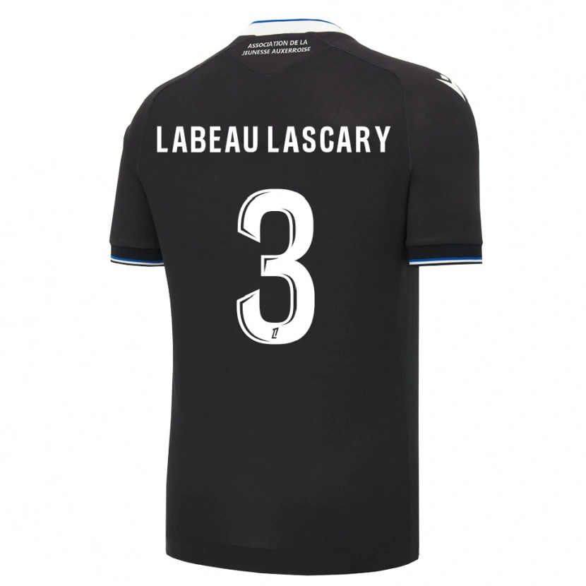 Danxen Mænd Rémy Labeau Lascary #3 Sort Blå Hvid Udebane Spillertrøjer 2026/27 Trøje T-Shirt