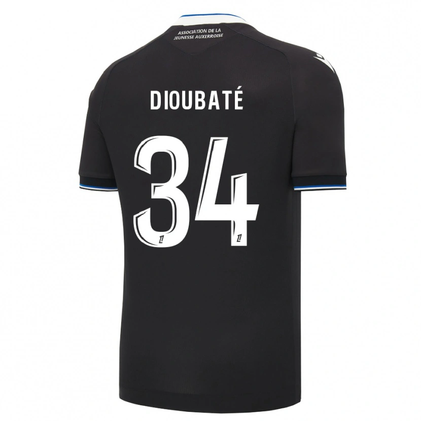 Danxen Mænd Lamfia Dioubaté #34 Sort Blå Hvid Udebane Spillertrøjer 2026/27 Trøje T-Shirt