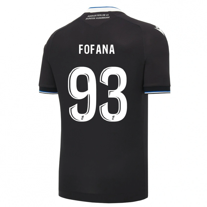 Danxen Mænd Sékou Fofana #93 Sort Blå Hvid Udebane Spillertrøjer 2026/27 Trøje T-Shirt