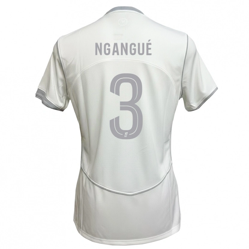 Danxen Mænd Maurice Ngangué #3 Hvid Grå Udebane Spillertrøjer 2026/27 Trøje T-Shirt