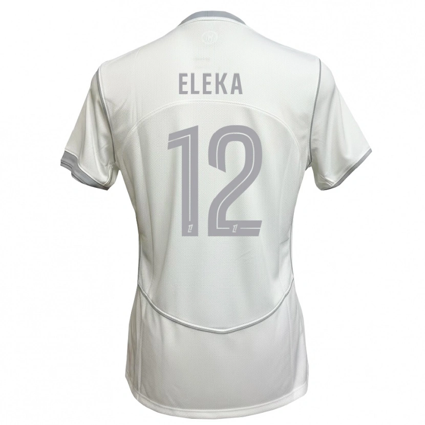 Danxen Mænd Nathan Eleka #12 Hvid Grå Udebane Spillertrøjer 2026/27 Trøje T-Shirt